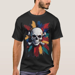 Camiseta Rock 'n' Roll Skull