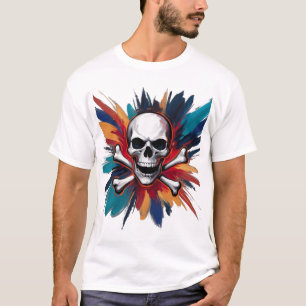 Camiseta Rock 'n' Roll Skull