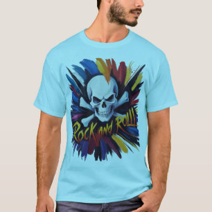 Camiseta Rock 'n' Roll Skull