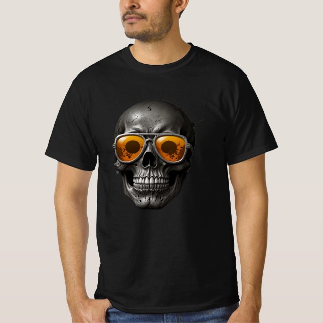 Camiseta Rock 'n' Roll Skull Tees: Usa tu Rockstar interno (Anverso)
