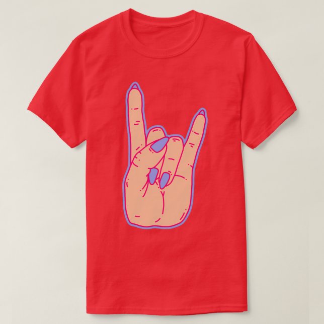 Camiseta Rock On (Diseño del anverso)