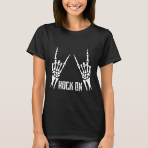 Camiseta Rock on Band Tees For Women Rock and Rols For Me