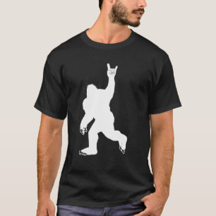 Camiseta Rock On Bigfoot for Rock and Roll Sasquatch Believ