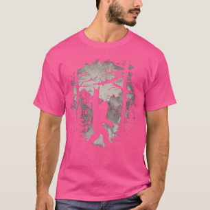 Camiseta Rock On Bigfoot Sasquatch Ama Rock And Roll Montañ