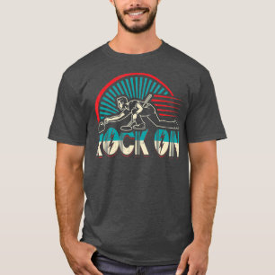 Camiseta Rock on Curling Winter Sports Skip Bonspiel 2020