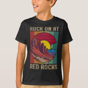 Camiseta Rock On En Red Rocks Senderismo Al Aire Libre Band
