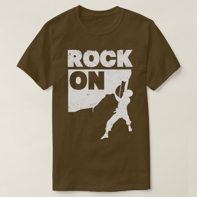 Camiseta Rock On Funny Climber Vintage (Diseño del anverso)