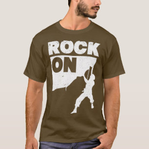 Camiseta Rock On Funny Climber Vintage