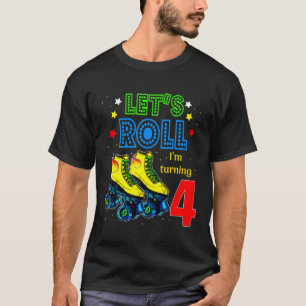 Camiseta Rock On Im Turning 4 Wall Climbing Boy 4º Nacimien