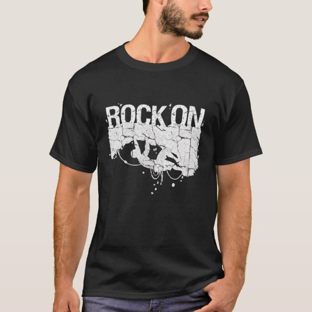Camiseta Rock On Rock Climbing Print Climber Bouldering (Anverso)