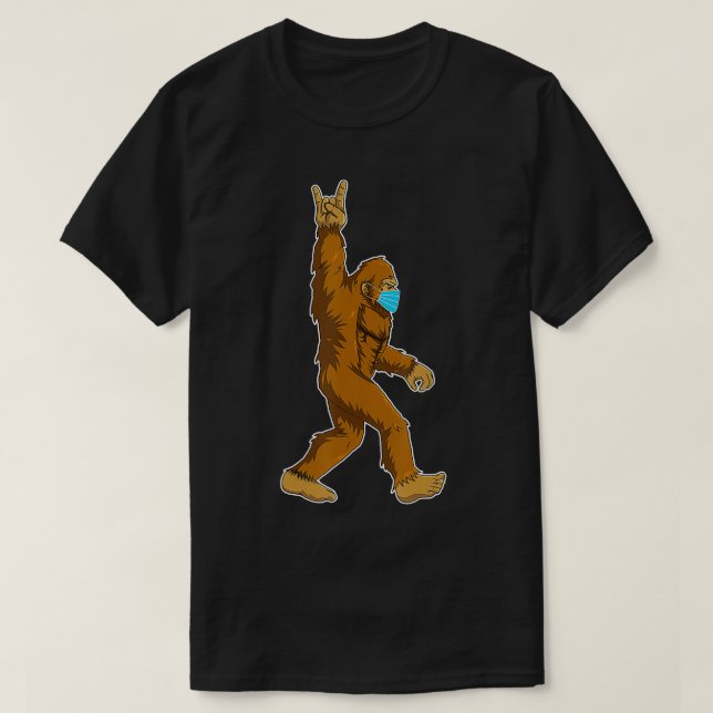 Camiseta Rock On Wearing Mask Ew People Distancia Social Gi (Diseño del anverso)