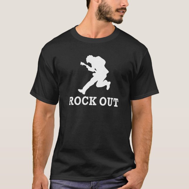 Camiseta Rock out Rock and Roll Rocker (Anverso)