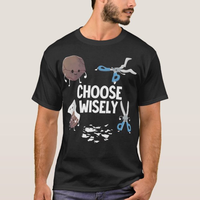 Camiseta Rock Paper Scissors Choose (Anverso)