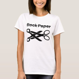 Camiseta Rock Paper Scissors Funny Lesbian Theme