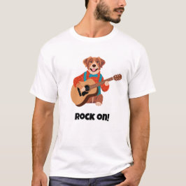 Camiseta Rock! Perro/Música divertida