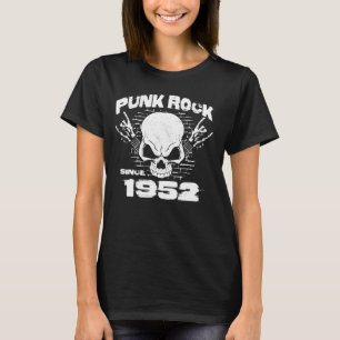 Camiseta Rock punk desde 1952 - Rock craneal 72º nacimiento