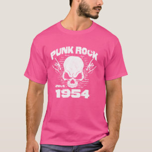 Camiseta Rock punk desde 1954 - Rock craneal 70º nacimiento
