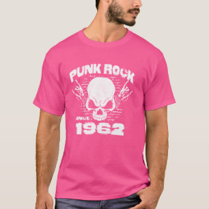 Camiseta Rock punk desde 1962 - Rock craneal 62º nacimiento