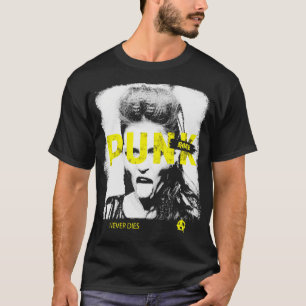 Camiseta Rock punk nunca muere música