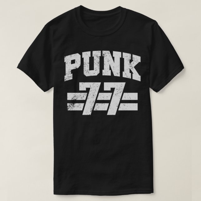Camiseta Rock Punk punk 77 1977 (Diseño del anverso)