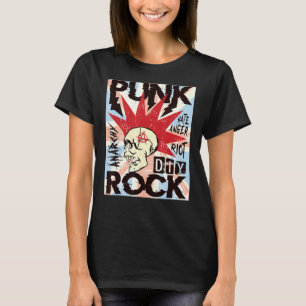 Camiseta Rock punk Vintage UK Flag Concert Music