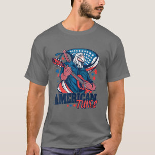 Camiseta Rock retro de guitarra vintage