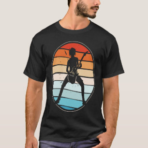 Camiseta Rock retro vintage de segunda impresión y música R