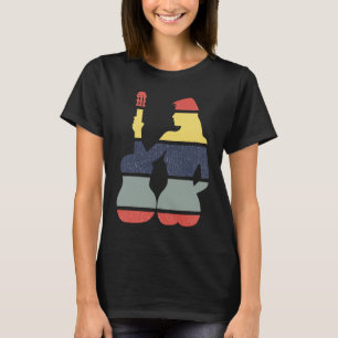 Camiseta Rock Retro Vintage, Rollo Y Guitarra Mujer L