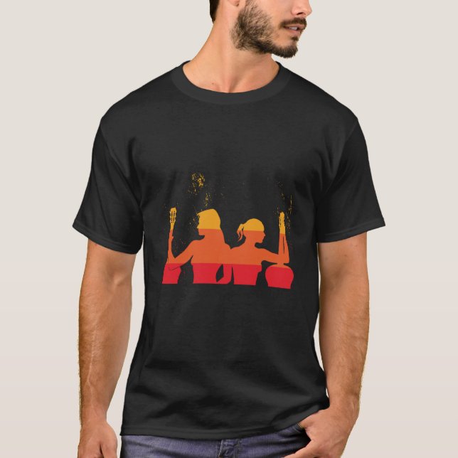 Camiseta Rock Retro Vintage, Rollo Y Mujer Gui (Anverso)