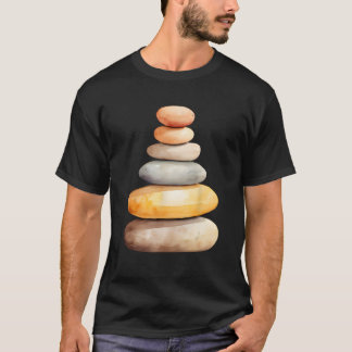 Camiseta Rock Rock Stacker Rock Balancing Rock Stack Cairn