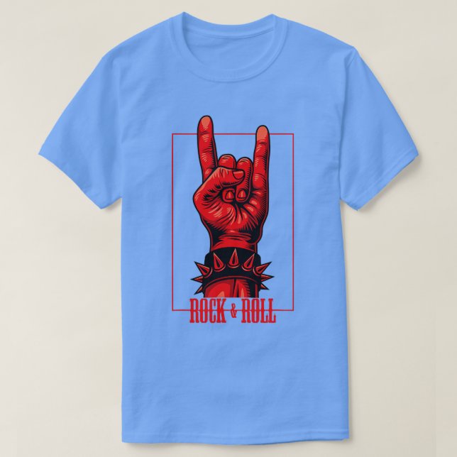 Camiseta Rock  Roll Devils Salute Rocker Concert  (Diseño del anverso)