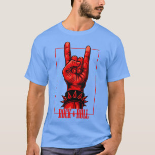 Camiseta Rock  Roll Devils Salute Rocker Concert 