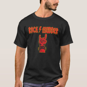 Camiseta Rock & Roll Diablo Saludos Rockero Mot
