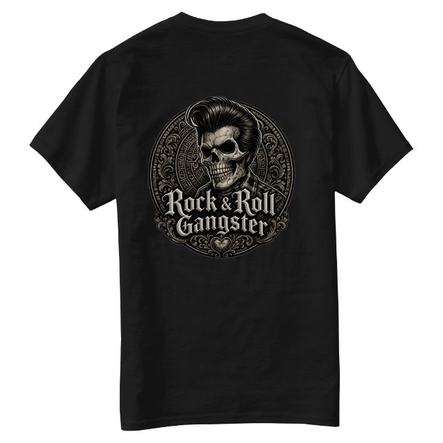 Camiseta Rock & Roll Gangster Back hit (Rock & Roll Gangster Back hit T-Shirt)