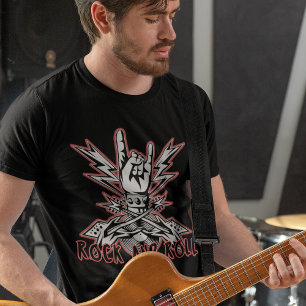 Camiseta Rock & Roll Guitarra Eléctrica Música Rock Heavy M