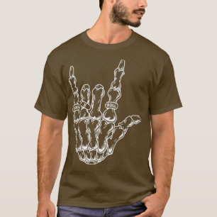 Camiseta Rock & Roll Skeleton Guitar Music Lover Rockstar10