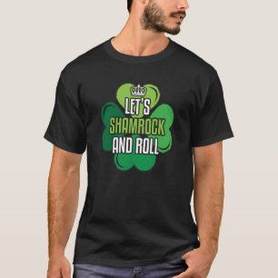 Camiseta Rock Saint Patrick's Rock Shamrock and Roll