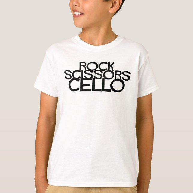 Camiseta Rock Scissors Cello (Anverso)