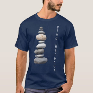 Camiseta Rock Stacking Find Balance Nature Cairn