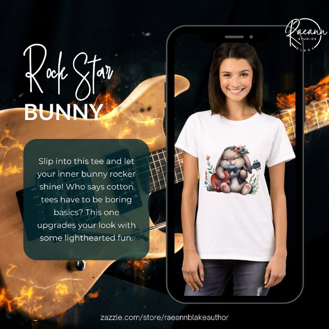 Camiseta Rock Star Bunny (Subido por el creador)
