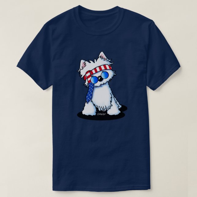 Camiseta Rock Star Westie (Diseño del anverso)