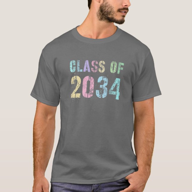Camiseta Rock Stars Future CLASS Of 2034 Graduation Goodbye (Anverso)