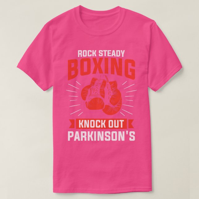 Camiseta Rock Steady Boxing echa a perder a Parkinsons Boxe (Diseño del anverso)
