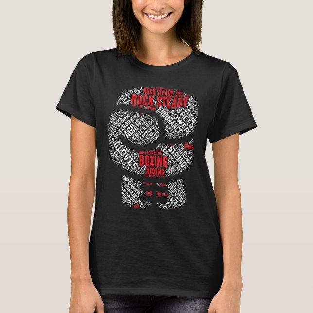 Camiseta Rock Steady Boxing Glove Parkinsons (Anverso)