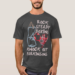 Camiseta Rock Steady Boxing Knock Out Parkinsons Premium