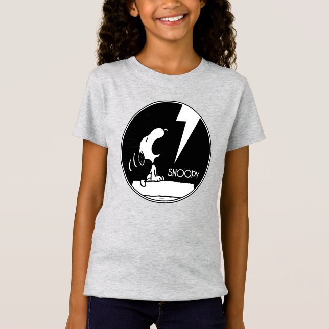 Camiseta Rock Tees | Snoopy Howling (Anverso)