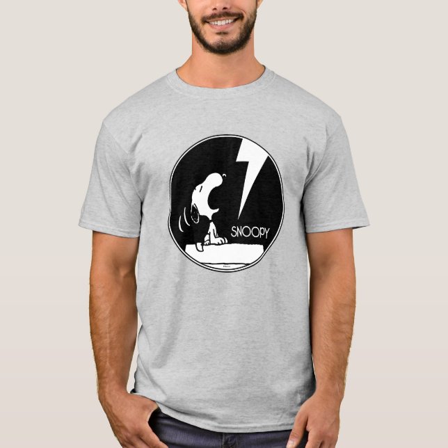 Camiseta Rock Tees | Snoopy Howling (Anverso)