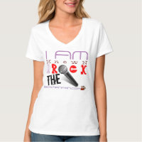 ROCK THE MIC V NECK T-Shirt