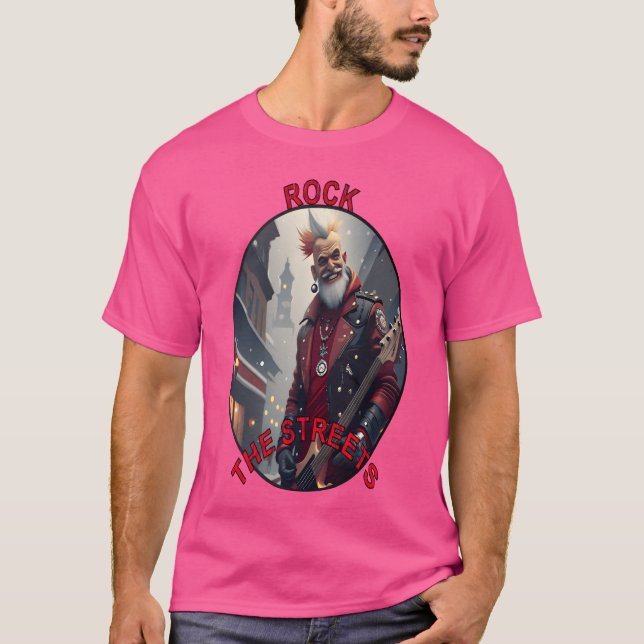 Camiseta Rock the Streets Punk Rock Rebel Art (Anverso)