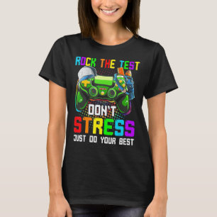 Camiseta Rock The Tes No Stress Haz tu mejor jugador